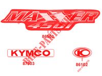 STICKERS  450 kymco-motorfietsen MAXXER MAXXER 450I SE IRS EURO 4 18